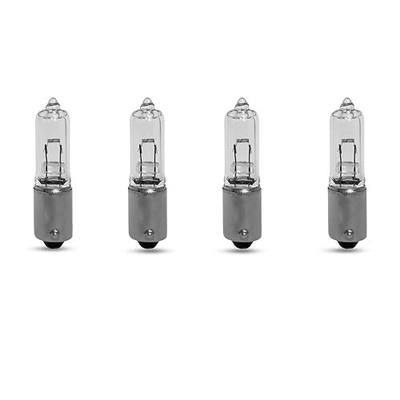 4 PCS H21W Light Bulb, 12V Plug and Play Car Turn Signal Light, BAX9s Daytime Running Light, BAY9s Rear Fog Light Reversing Light Bulb for Automotive Motorcycles Cars Trucks and More(White)