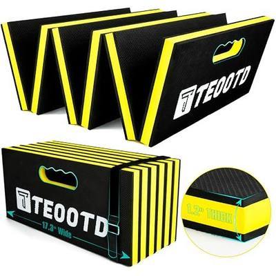 1.2" Extra Thick Foldable Mechanic Kneeling Pad with Handle & Storage Belt, 5 Fold Multi-Use Comfortable EVA Foam Cushion Mat for Workshop,Repairing,Gardening,Yardwork,Camping,Fitness,47.3x17.3x1.2"