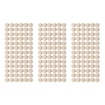 Furnigear Felt Pads Small 3/8" Felt Pads for Cabinet Doors Bumpers, Cabinet Cushion Dots Felt Cabinet Door Stops, Self Adhesive Thick Bumper Pads to Protect Surfaces -Anti Scratch 234 Pcs Round Beige