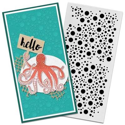 3-D Textured Impressions Background Embossing Folder for Card Making, Bubble Plastic Embossing Folder Template for Scrapbooking Paper Craft Album Stamps DIY Décor