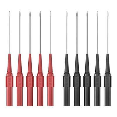 Back Probe Kit for Multimeter Test Lead for Automotive Testing & Car Tester | backprobe kit with 4mm Banana Socket (0.7mm Needle) Non-Destructive Wire Piercing Probes Pin tools Multimeter tester 10PCS