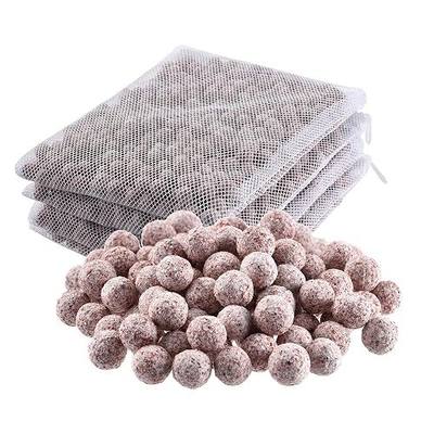 JIHAQUA Aquarium Ceramic Filter Media Bio Filter Rings, 4 Lbs | Bio Ceramic Ball, For Freshwater, Marine Fish Tank, Canister Filter, Koi Pond