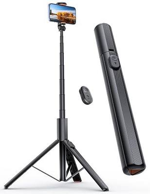ANXRE 71" Phone Tripod, NT79 Extendable Selfie Stick with 1/4" Camera Mount for Cell Phone&Camera, Phone Tripod Stand Holder with Remote Compatible with iPhone Android, Camera