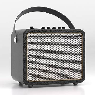 10W Electric Guitar Amp Portable and Rechargeable Guitar Amplifier with 7 Effects for Daily Practice Black