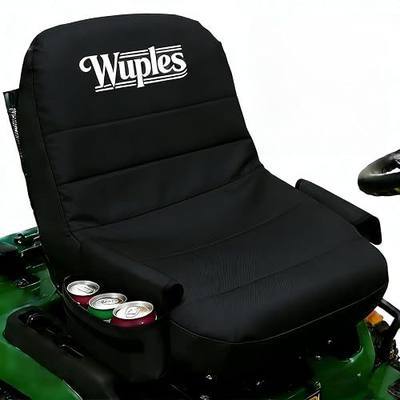 Large Tractor Seat Cover Compatible with Cub Cadet Riding Mower,Black Lawn Mower Seat Cover with Side Pockets,for Kubota,Fits Backrest 16.5"-18" H
