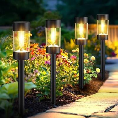 Eyrosa Solar Lights Outdoor, 12 Pack Waterproof Solar Landscape Lighting for Pathway Garden Yard Path Walkway Driveway Lawn Patio Outside Decor, Warm White | Solar Landscape Lighting for Pathway Garden Yard Path Walkway Driveway Lawn Outside Décor