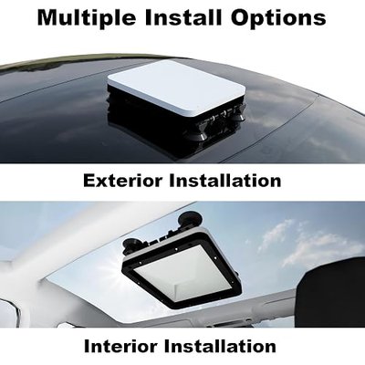 Starlink Mount Ultra-Durable Kit for Campers, RVs, UTVs, Trucks, & Cars | USA Made | Interior and Exterior Vehicle Installation | Hardtop Complete Coverage (No Charger, Mount + Both Options)