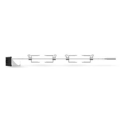 Weber 36" Rotisserie for Genesis 4‑Burner & Pellet Grills – Stainless Steel Shaft, Secure Forks for All Cuts, Electric‑Powered, Fits Genesis II/II LX 400 Series & Searwood 600 XL - Grill Accessory