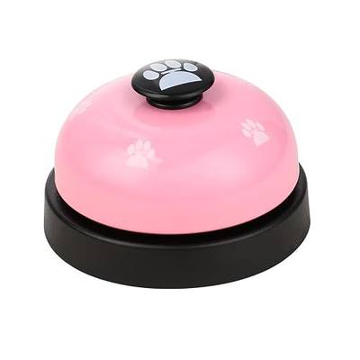 Call Bell Desk Bell Service Bell Front Desk Bell Hotel Dinner Bell Loud Desk Bell for Service Pet Training Bell 2.8 Inch Metal Anti Rust Ringing Bell for School Restaurants Hotels Offices (Pink)