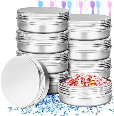 8 Pack 4oz Tin Jars, 120ml Metal Tin cans, 4ounce Aluminum tin can jar Containers with Screw Lid for Lotion Bars, Salve, Balms, Beard Balm, Spices, Sample, Toiletries, Creams, Makeup Cosmetic
