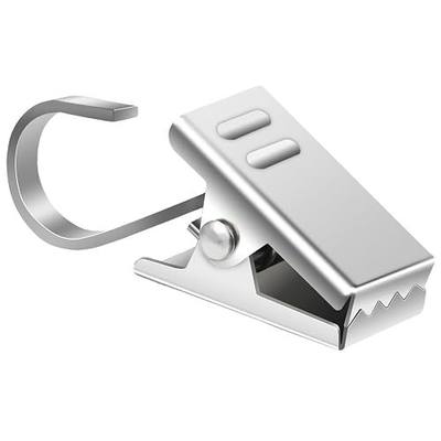 Curtain Clips Hooks, 25 Pack 430 Stainless Steel Drapery S Hooks Clips for Hanging Christmas String Lights Party Decoration, Art Craft Display, Wire Gutter Tent Camper Awning Hangers, Silver