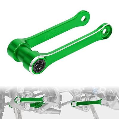 KLX230/R/S/RS Lowering Link -40mm Rear Drop Link Compatible With KLX 230 KLX230R KLX230RS KLX230S 2020-2025 2021 2022 2023 2024,CNC Dirt Bike Rear Suspension Linkage Arm Accessories (Green)