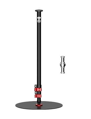 IFOOTAGE A300 Round Base Monopod 60" Camera Tripod Stand | Studio Stand with Light Adapter 1/4" & 3/8" Screw for Camera Light Webcam Live Streaming Vlogging, Payload 10KG/22LB