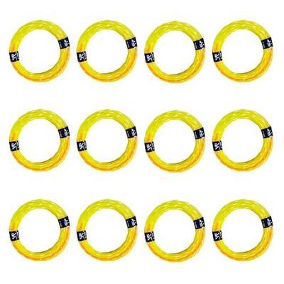 Toussaint 12 Pack AL2420PD 095”Replacement Triangle Twisted Trimmer Lines Compatible with EGO Dual Color Pre-Cut Trimmer Line for All EGO 15-Inch String Trimmers,Yellow and Orange(16FTx12)