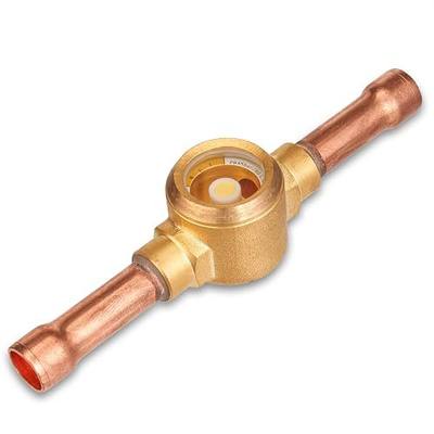 Sight Glass, Moisture Liquid Indicator, 1/4'' ODF Fitting, HVAC Tool for Air ConditioningRefrigeration