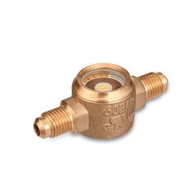 Sight Glass, Moisture Liquid Indicator, 3/8'' SAE Fitting, HVAC Tool for Air ConditioningRefrigeration