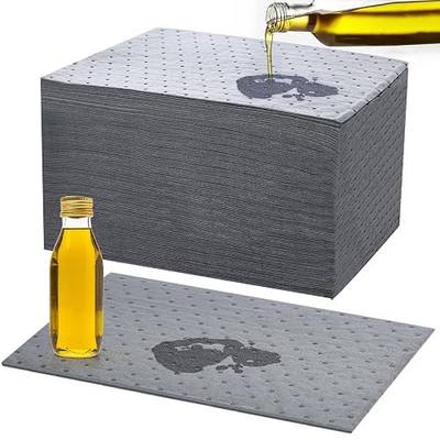 Kidum 120 Pcs 15 x 19.7 Inch Oil Absorbent Pads Oil Mat Absorbing Automotive Water Absorbent Mat Oil Spill Mat for Absorbing Protecting Home Garage Basement (15 x 19.7 Inch)