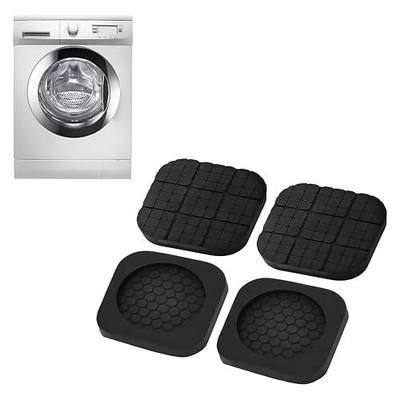 4 Pack Anti Vibration Pad for Washing Machine, Washer and Dryer Pedestals | Natural Rubber Dryer Foot Pads for Shock and Noise Cancelling Support 1000 lbs Protects Laundry Room Floor