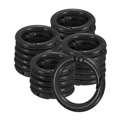 M METERXITY Metal Spring O Rings, Zinc Alloy Spring Keyring Buckle for Keychains/Bag/Purse/DIY Crafts