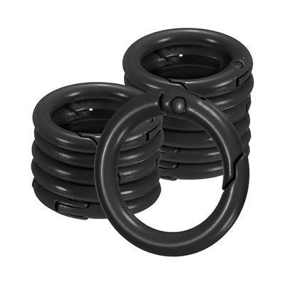 M METERXITY Metal Spring O Rings, Zinc Alloy Spring Keyring Buckle for Keychains/Bag/Purse/DIY Crafts