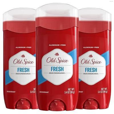 Old Spice Aluminum Free Deodorant For Men, High Endurance, 24/7 Sweat Defense & Odor Protection, 24/7 Freshness & Lasting Scent, Fresh Scent, 3.4 oz (Pack of 3)