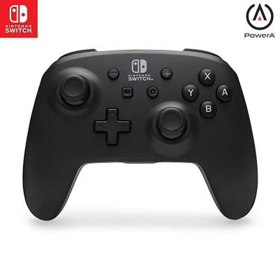PowerA Wireless Controller - Nintendo Switch/Switch Lite/Switch-OLED Model, Nintendo Switch 2, Jet Black, Gamepad, Bluetooth, Motion Controls, Advanced Gaming Buttons, officially licensed