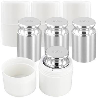 SEUNMUK 4 Pack 500g Calibration Weights, M1 High Precision Gram Weights, Stainless Steel Scale Weights Calibration for Digital Scale, Balance Scale, Weight Scale