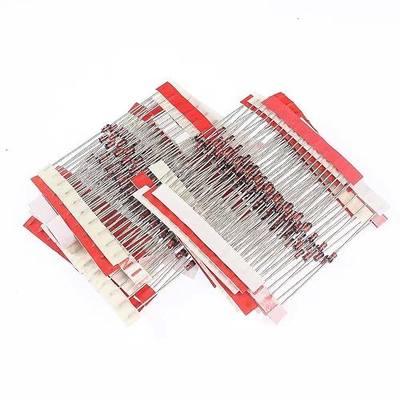25 Values 250pcs 1W Zener Diodes Assortment Kit 3V 3.3V 3.6V 3.9V 4.3V 4.7V 5.1V 5.6V 6.2V 6.8V 7.5V 8.2V 9.1V 10V 12V 13V 15V 16V 18V 20V 22V 24V 27V 30V 33V Assorted Set