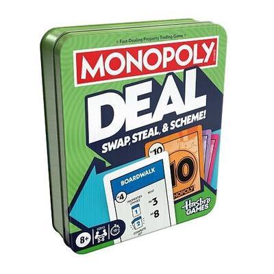 Monopoly Deal Card Game in Collectible Storage Tin | Ages 8+ | 2-5 Players | 15 Mins. | Fun Family Games for Kids, Teens, and Adults | Travel Games (Amazon Exclusive)