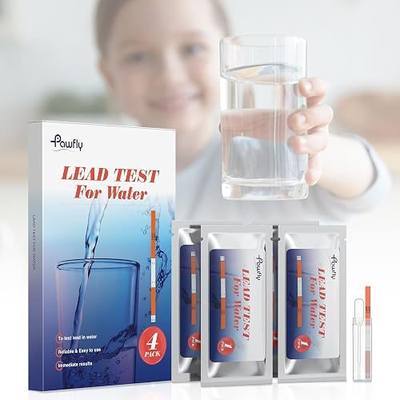 Pawfly Lead Water Test Kit Lead in Drinking Water Test Kit 10-Minute Detection to 5 ppb At Home Water Testing Kit for Tap & Well Lead Water Test Kit City Water Quality Test Kit, 4 Pack