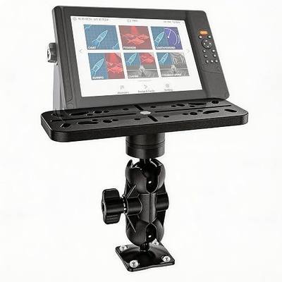 Fish Finder Mount Base, 360° Rotating Fish Finder Bracket for Marine Boat Kayak, Marine-Grade Composite Mount, Compatible with Garmin,Lowrance,Humminbird,Raymarine