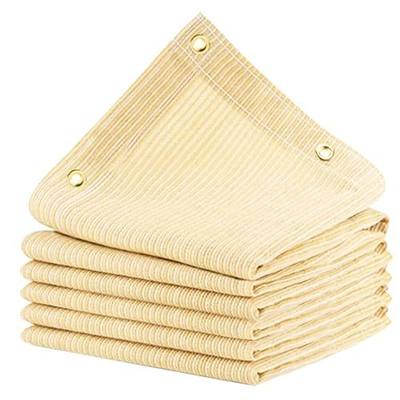 12x20 FT 90% Sun Shade Cloth, Pergola Shade Cover with Grommets, Beige | Blocks UV rays and reduces heat with breathable shade fabric for patios, pergolas, gardens and outdoor privacy