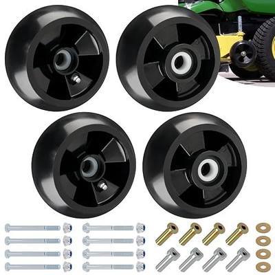 CheeMuii 4 Pack AM125172 Mower Deck Gauge Wheels Kit Lawn Mower Deck Wheels Replace for AM125172 AM124706 210-300 Compatible with 48", 54", 60", 62“, 72" Mower Deck