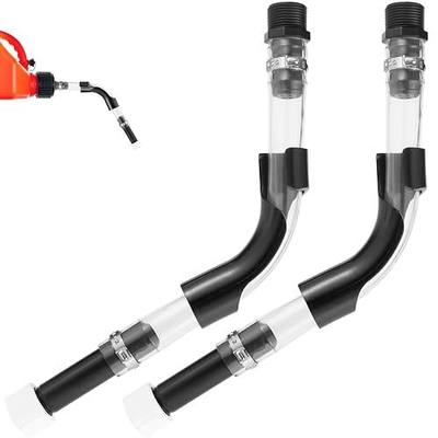 Racing Fuel Jug Hose with Bender, for 3/5/5.5 Gallon Gas Cans, Perfect Spout Replacement with Upgraded Filter Design (2 Set)
