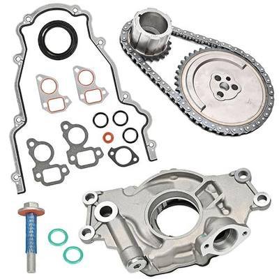 LS High Volume Oil Pump Timing Chain Kit w/Gaskets M295HV Fit for Chevy GM 4.8L 5.3L 5.7L 6.0L LS1 LS2 LS3 L96 LM7 LR4 LQ4 Gen 3 4 V8 Engine 1997-2013