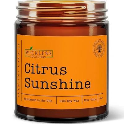 Wickless Citrus Scented Candles for Candle Warmer Lamp, Many Scents to Choose, 100% Non-Toxic Soy Wax, Candle Melts for Warming Plate, Handmade in The USA (Citrus Sunshine)