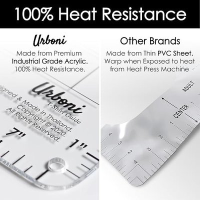 (Upgraded - XL Size) Tshirt Ruler Guide Vinyl Alignment - Shirt Measurement Tool Placement Center Design, DTF Template, Left Chest Logo, Accessories for Cricut, Heat Press Sublimation Iron on HTV