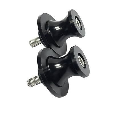 M6 Motorcycle Swingarm Spools Sliders 6mm Screw | Replacement for Yamaha FZ09 FZ10 MT09 MT10 YZF R1 R6 R7 R9 R25 R3, CNC Aluminum,Swingarm Protection,Black