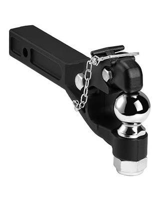 VEVOR Pintle Hook, 20000 lbs, Pintle Hook Hitch for 2/2.5-inch Hitch Hook Military Receiver, Combination 2-5/16-inch Hitch Ball, Fits 2.5 to 3-inch Lunette Ring, 15.6-inch Length, Black Powder Coat