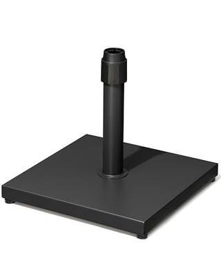 45lbs Patio Umbrella Base - Heavy Duty Outdoor Patio Market Umbrella Stand for Deck, Poolside, Balcony, Wind-Resistant Design,Black