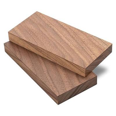 2 Pcs Walnut Wooden Log Lumber Board Knife Handle Material - 5.1"x2.3"x0.5" | Square Blanks Walnut Lumber for Knife Handle Door Handle Instruments DIY Raw Wood Turning Blanks