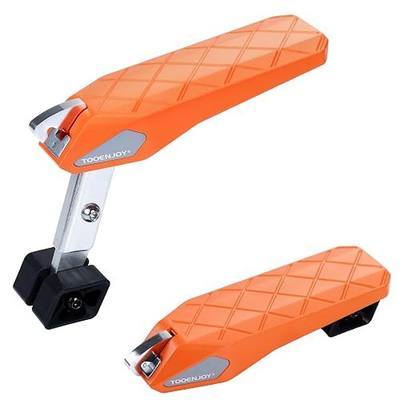 Tooenjoy Folding Car Door Step Vehicle Pedal Ladder for Roof Access, Universal Fit, Aluminum, Weight Capacity 400 LBS