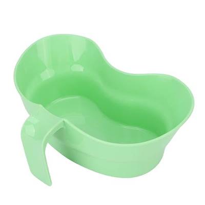 Emesis Basin, Kidney Tray Plastic with Handle, Oral Care Spit Cup Vomit Bowl, Elderly Mouth Wash Toothbrushing Basin, Emesis Cup for Elderly Bedridden