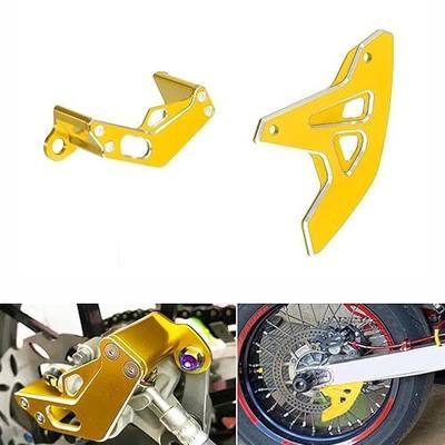 DRZ400SM Rear Brake Disc Guard Cover & Rear Caliper Guard Cover Compatible with DRZ 400SM 2005-2024 & RMZ 250 2007-2022 & RMZ450 2007-2022 (Gold)