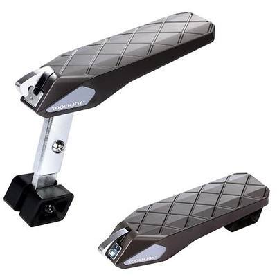 Tooenjoy Folding Car Door Step Vehicle Pedal Ladder for Roof Access, Universal Fit, Aluminum, Weight Capacity 400 LBS