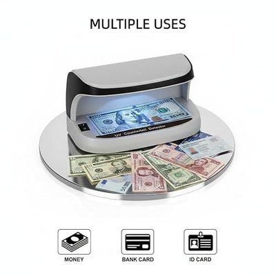 Counterfeit Bill Detector with UV LED Light, Bill Checker Machine Provides Advanced UV Light to Quickly Identify Money, Credit Cards and IDs(V38)
