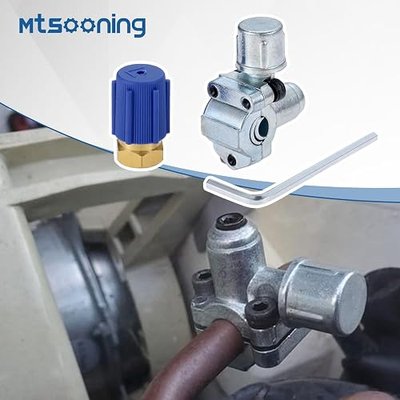 2 Set Bullet Piercing Valve Kits,R12 to R134a Adapter | Fit 7/16" Low Side Port,Bpv31 Bullet Piercing Tap Replacement for AP4502525, BPV31D, GPV14/31/38/56, MPV31