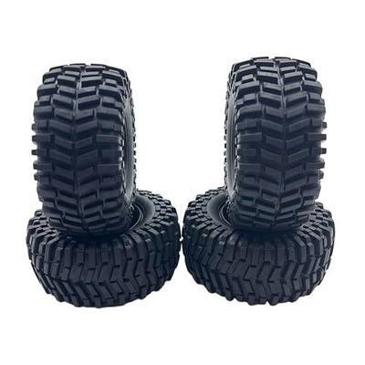 2.2 Crawler Tires with Foam Inserts for TRX4 Axial SCX10 III/II Wraith Redcat Gen 8 Vanquish VS4-10/H10/F10 RC4WD HPI 1/10 RC Rock Crawlers Trail Trucks RC Climbing Tyres, Soft & High Traction