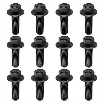 12PCS M8x1.25 Exhaust Manifold Bolts OEM#551696,Grade 10.9 LS Header Bolts Compatible with GM LS LT Series Pontiac Chevrolet,LS Exhaust Manifold Bolts Replacement Car Accessories
