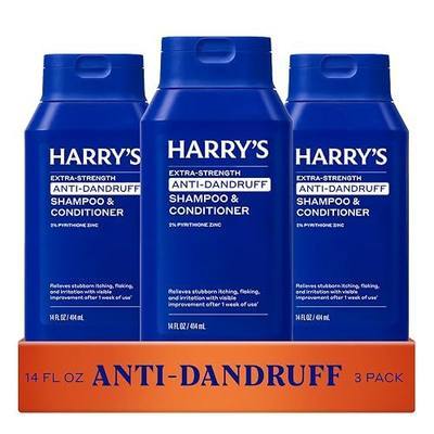 Harry's Extra-Strength Anti-Dandruff Men's 2 in 1 Shampoo and Conditioner - (3 Pack) 14 fl oz - Made with 2% Pyrithione Zinc